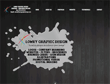 Tablet Screenshot of lowrygraphicdesign.com
